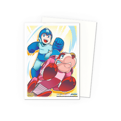 Dragon Shield: (100 Card Sleeves) Classic Art - MegaMan and Rush Capcom