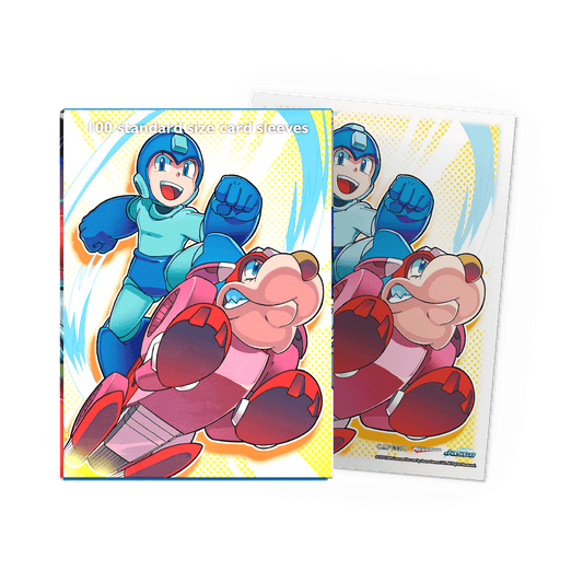 Dragon Shield: (100 Card Sleeves) Classic Art - MegaMan and Rush Capcom