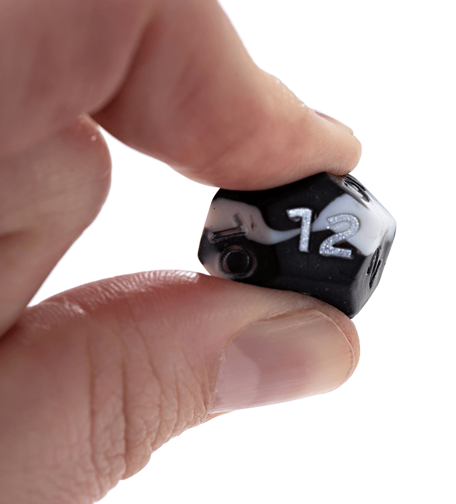 “Poofy Panda” Anti-Stress Silicone Dice - Polyhedral 16mm 7-Dice Set (Copy)