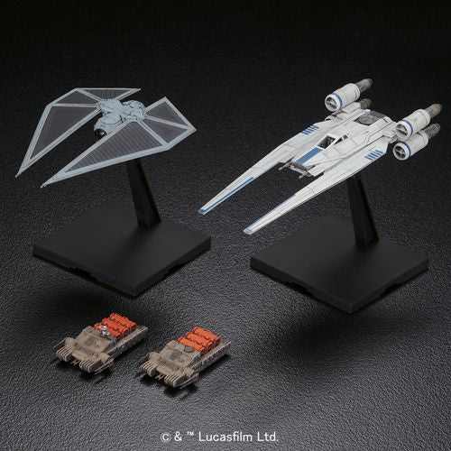Rogue One - A Star Wars Story - U-Wing Fighter & Tie Striker - 1:144 Scale Model Kit - Bandai Hobby