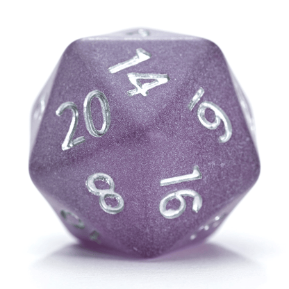 “Black Pearl” Sea Glass Dice - Polyhedral 7-Dice Set