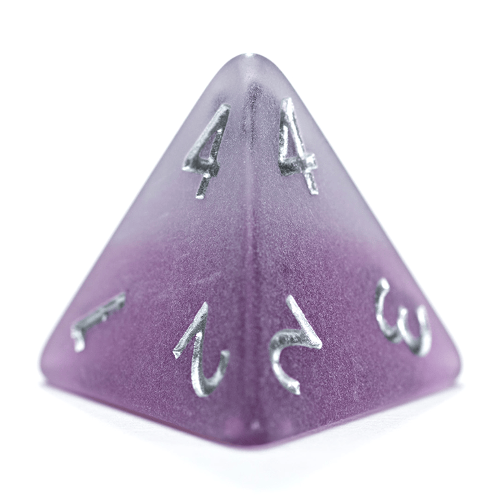 “Black Pearl” Sea Glass Dice - Polyhedral 7-Dice Set