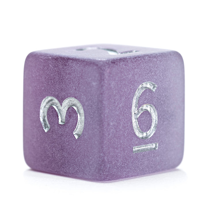“Black Pearl” Sea Glass Dice - Polyhedral 7-Dice Set