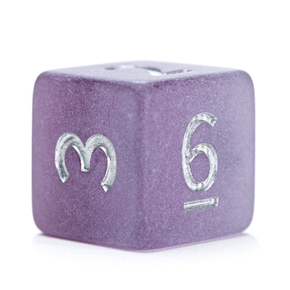 “Black Pearl” Sea Glass Dice - Polyhedral 7-Dice Set