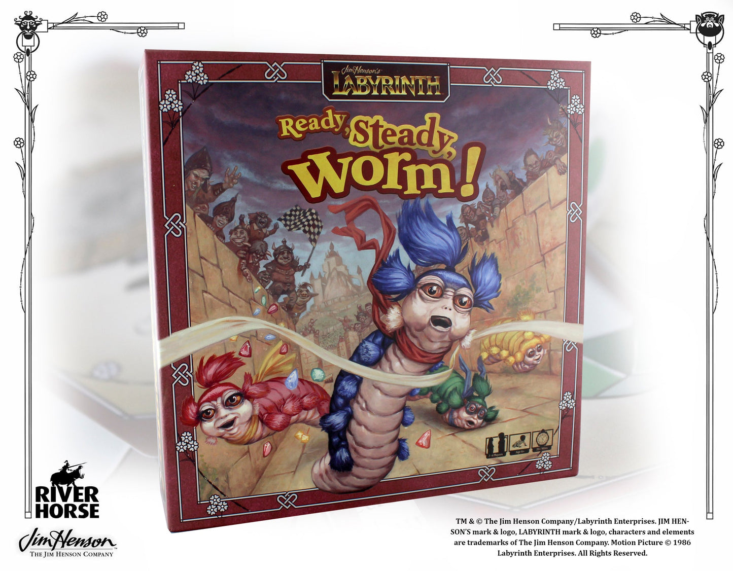 Jim Henson's Labyrinth - Ready, Steady, Worm! - Board Game - River Horse