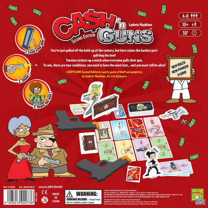 Cash 'n Guns - The Card Game - 2nd Edition - Repos Production