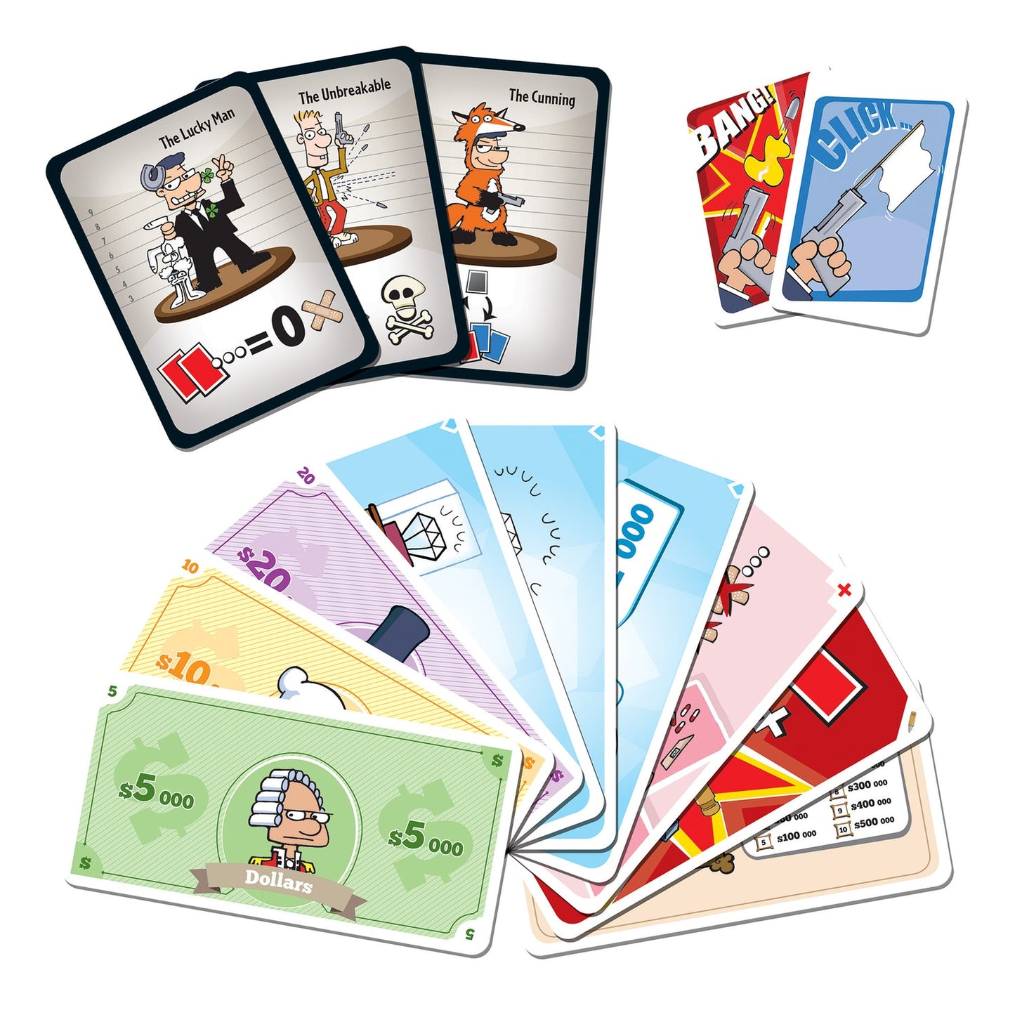 Cash 'n Guns - The Card Game - 2nd Edition - Repos Production