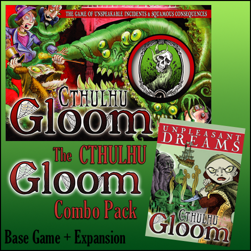 COMBO PACK! Cthulhu Gloom - Card Game - Base Set + Expansion
