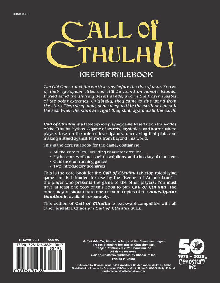 Call of Cthulhu - 50th Anniversary Slipcase Set - Chaosium Inc.