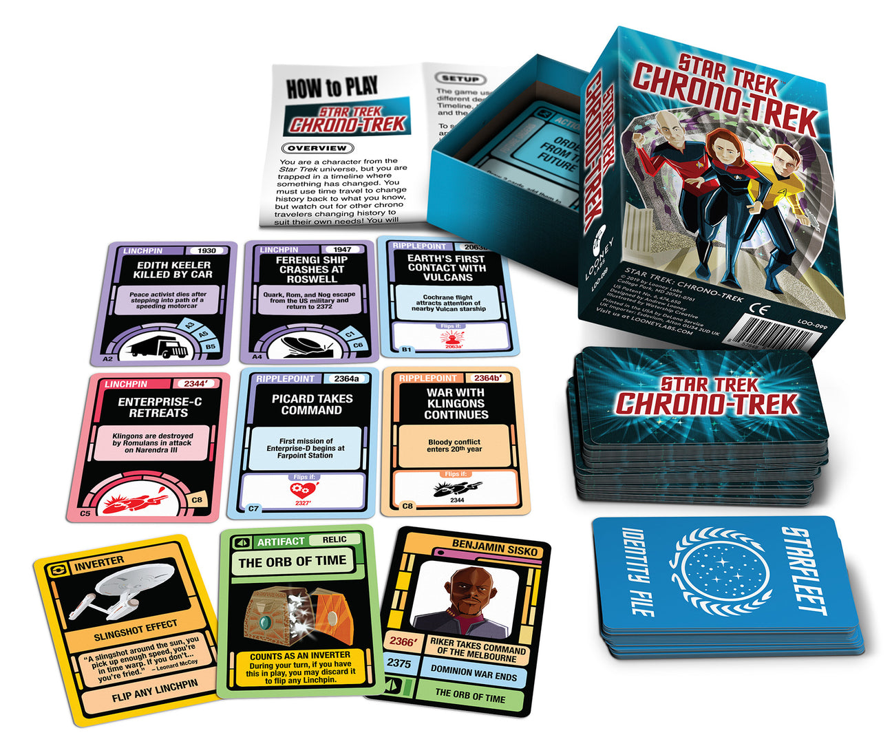 Star Trek Chrono-Trek - A Chrononauts Card Game - Looney Labs - LOO-099