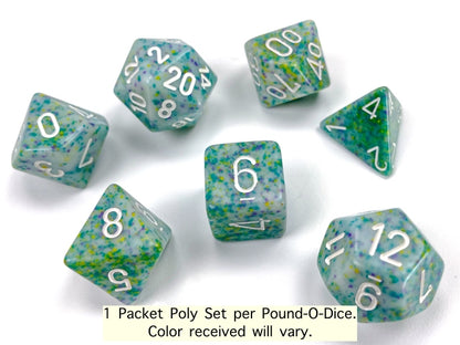 Chessex - Pound-O-Dice - Bulk (appx 100) Assorted Polyhedral Dice