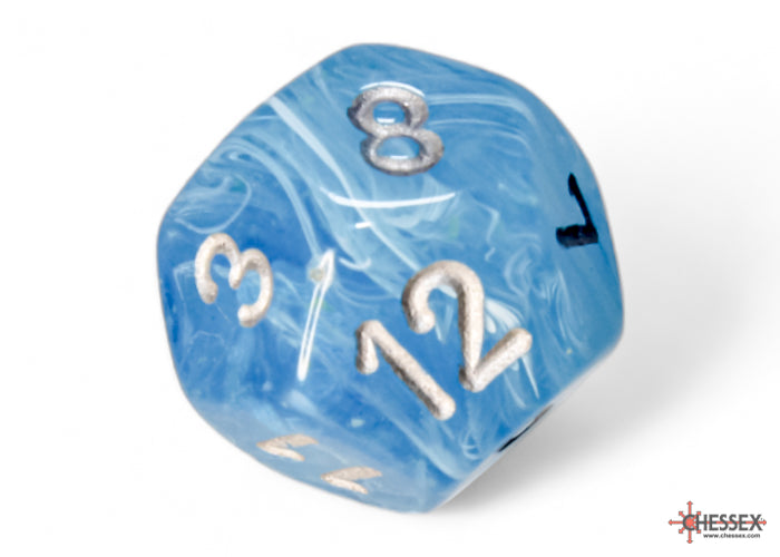 Chessex Luminary Sky/silver Polyhedral 7-Dice Set