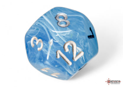 Chessex Luminary Sky/silver Polyhedral 7-Dice Set