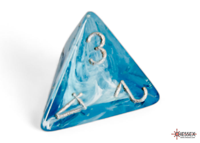 Chessex Luminary Sky/silver Polyhedral 7-Dice Set