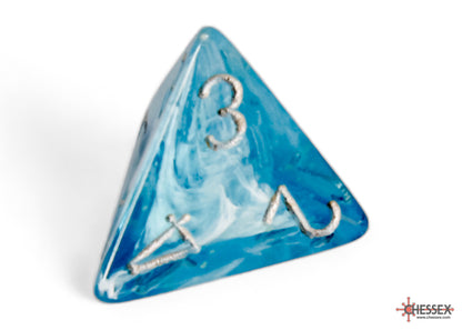 Chessex Luminary Sky/silver Polyhedral 7-Dice Set
