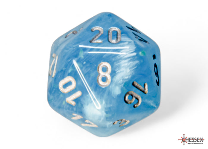 Chessex Luminary Sky/silver Polyhedral 7-Dice Set