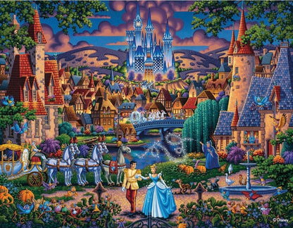 Disney Dowdle - Cinderella, Dumbo, Snow White, The Little Mermaid 500 x 4 Puzzle