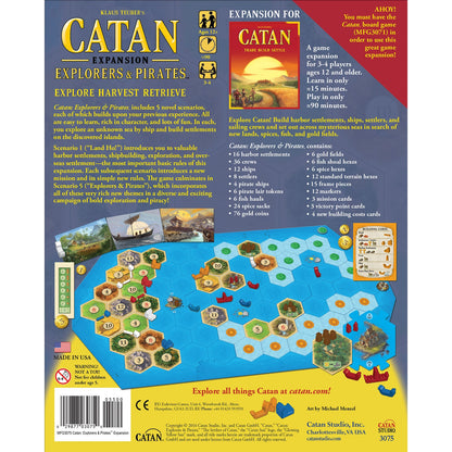 CATAN - Explorers & Pirates - Board Game Expansion - Catan Studios