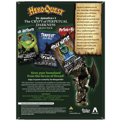 HeroQuest - Joe Manganeiello's - The Crypt of Darkness - Quest Pack Expansion - Avalon Hill