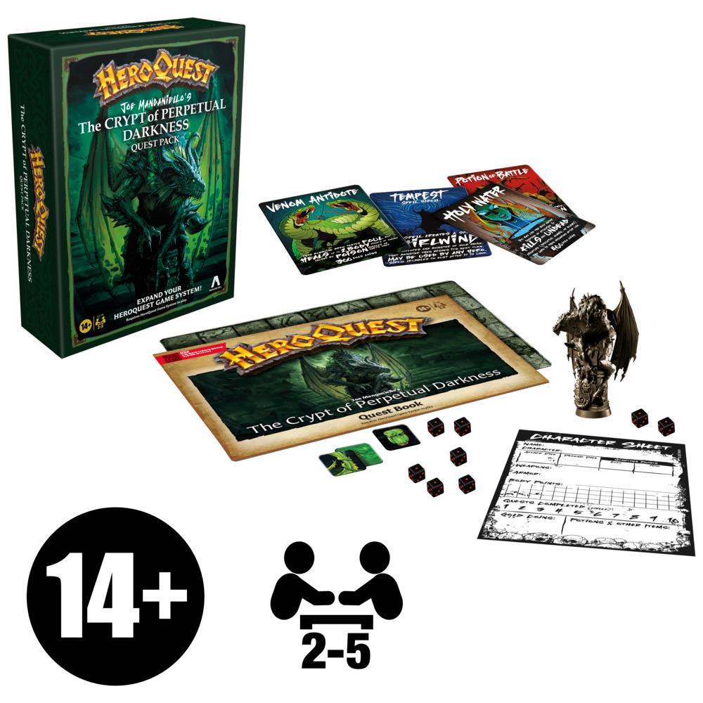 HeroQuest - Joe Manganeiello's - The Crypt of Darkness - Quest Pack Expansion - Avalon Hill