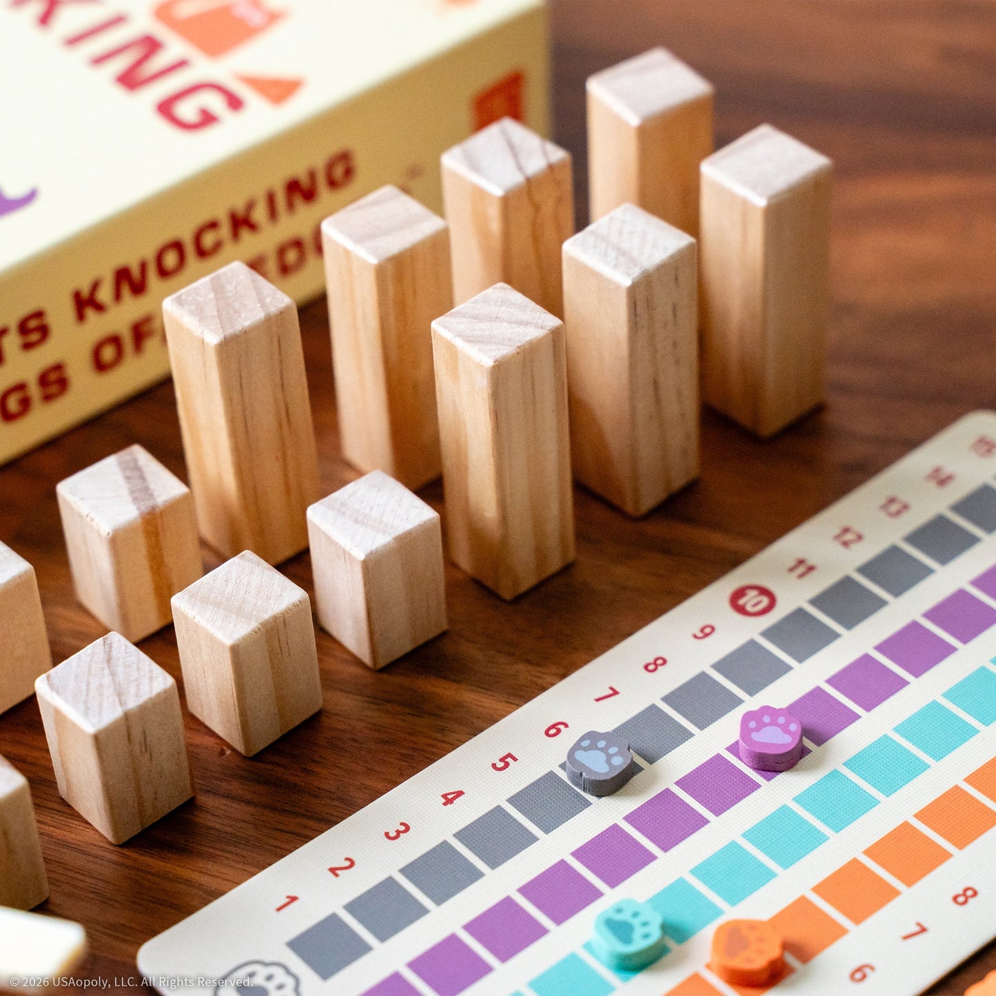 Cats Knocking Things off Ledges - A Mischief and Balance Board Game - The OP Games