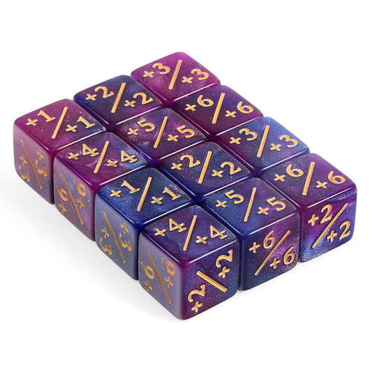 Positive Dice Counters [Purple] (12pcs) - Dice Habit