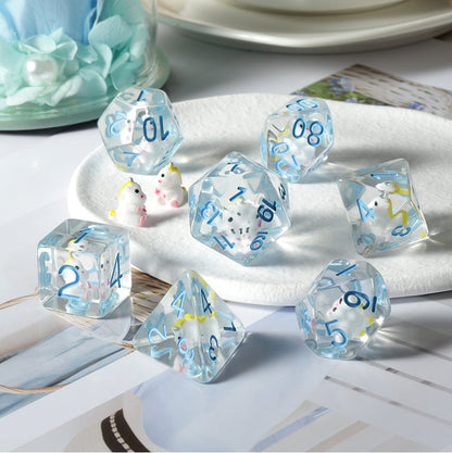 Resin Dice Set (7pcs) [Unicorn]