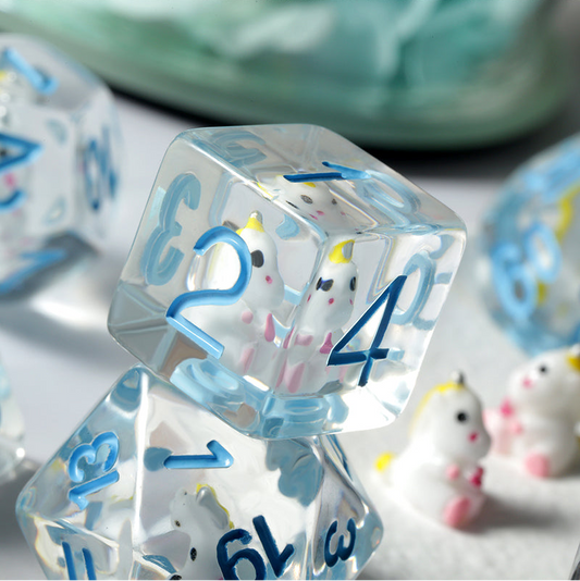 Resin Dice Set (7pcs) [Unicorn]