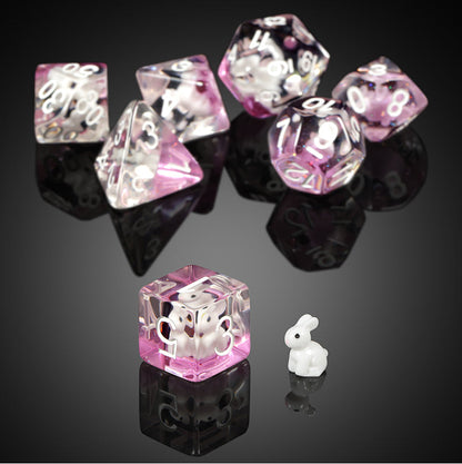 Resin Dice Set (7pcs) [Rabbit]