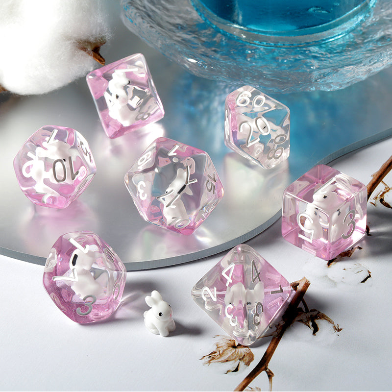 Resin Dice Set (7pcs) [Rabbit]