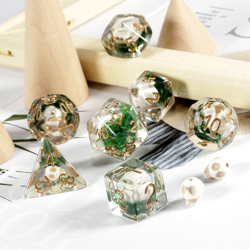 Resin Dice Set (7pcs) [Skull]