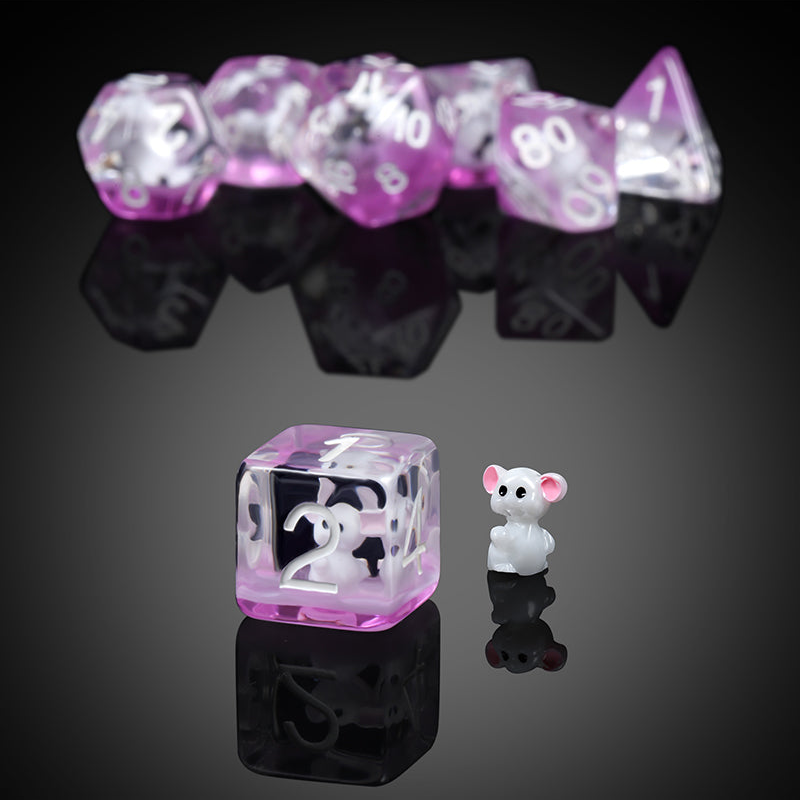 Resin Dice Set (7pcs) [Mouse]