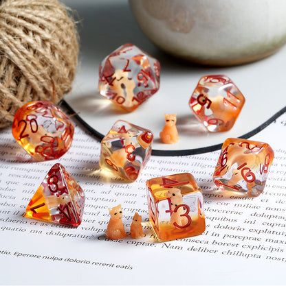 Resin Dice Set (7pcs) [Fox]