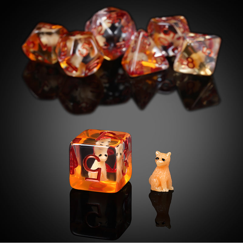 Resin Dice Set (7pcs) [Fox]