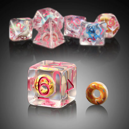 Resin Dice Set (7pcs) [Donut]