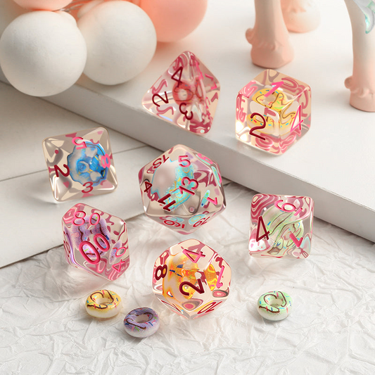 Resin Dice Set (7pcs) [Donut]