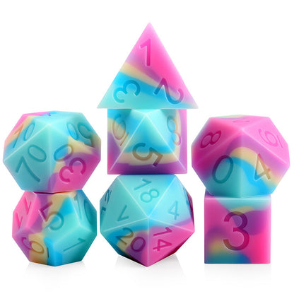 Silicone Dice Set (7pcs) [Cake] - Dice Habit