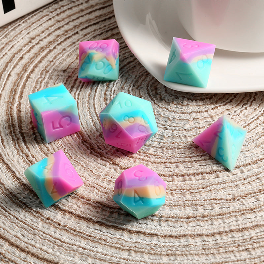 Silicone Dice Set (7pcs) [Cake]