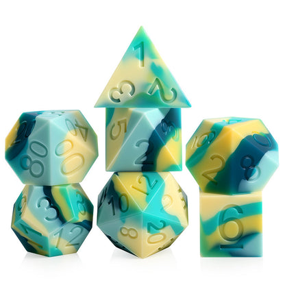 Silicone Dice Set (7pcs) [Canyon] - Dice Habit