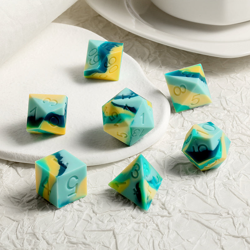 Silicone Dice Set (7pcs) [Canyon]