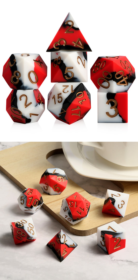 Silicone Dice Set (7pcs) [Mime] - Dice Habit
