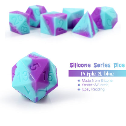 Silicone Dice Set (7pcs) [UFO] - Dice Habit