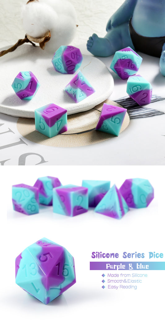 Silicone Dice Set (7pcs) [UFO] - Dice Habit