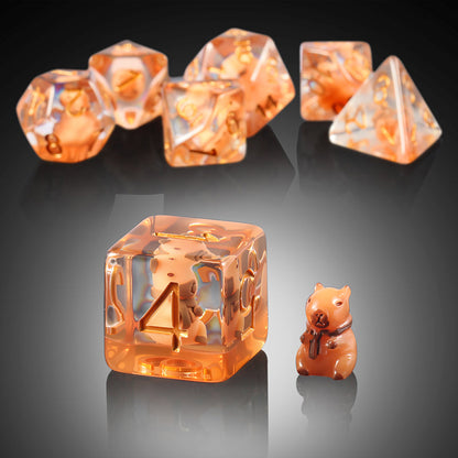 Resin Dice Set (7pcs) [Capybara]