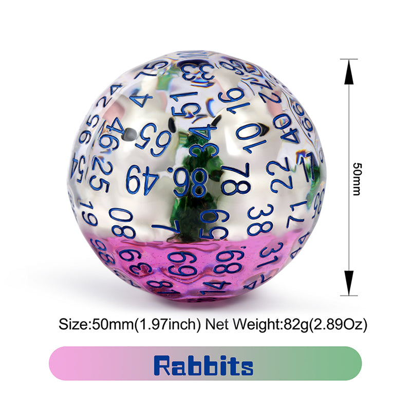 D100 Dice [Rabbit] - Dice Habit