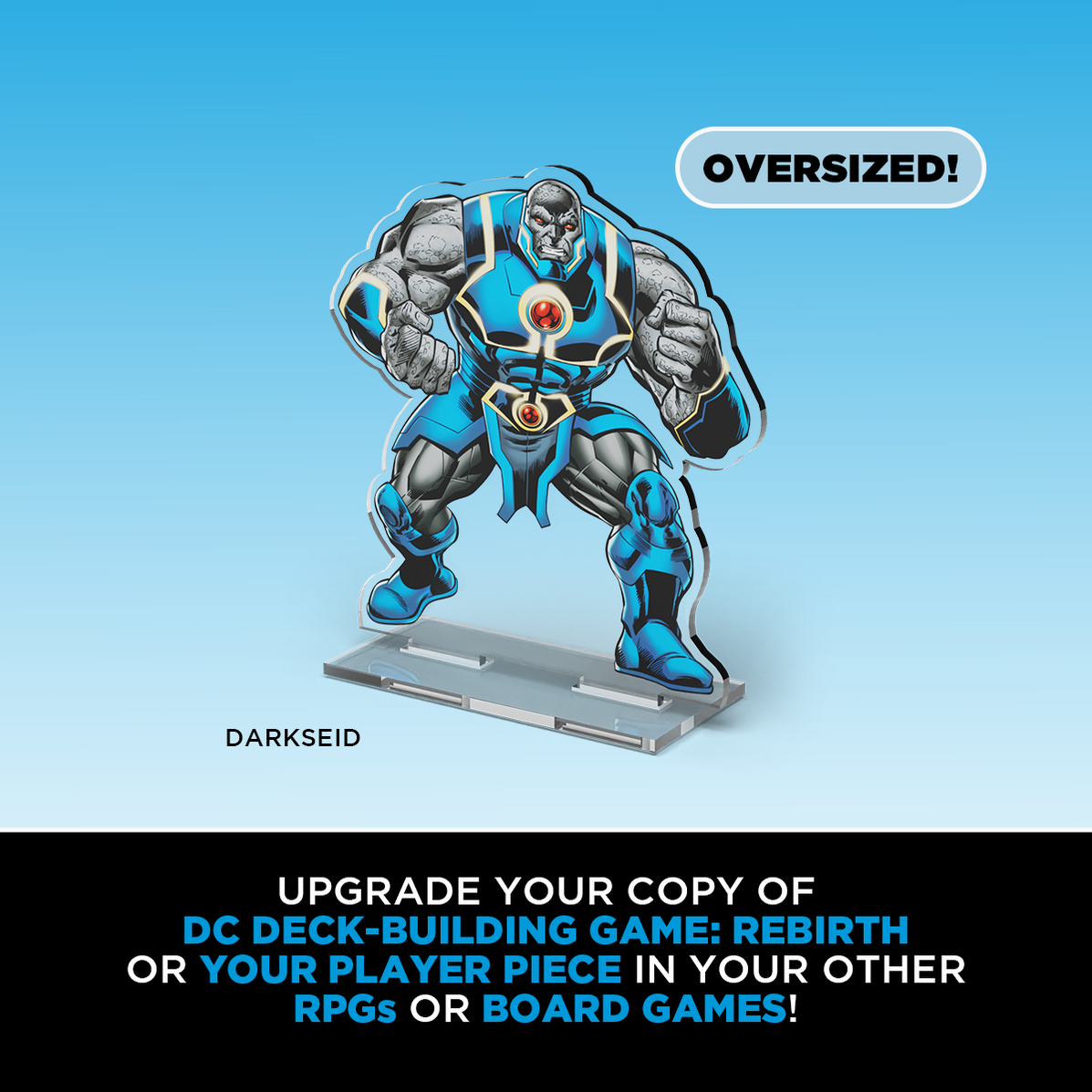 DC 2Dz Acrylic Standees: Pack 4 - The Atom Oversized Darkseid and Vixen- Cryptozoic