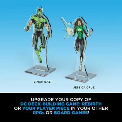 DC 2Dz Acrylic Standees: Pack 1 - Batman The Flash Jessica Cruz Simon Baz - Cryptozoic