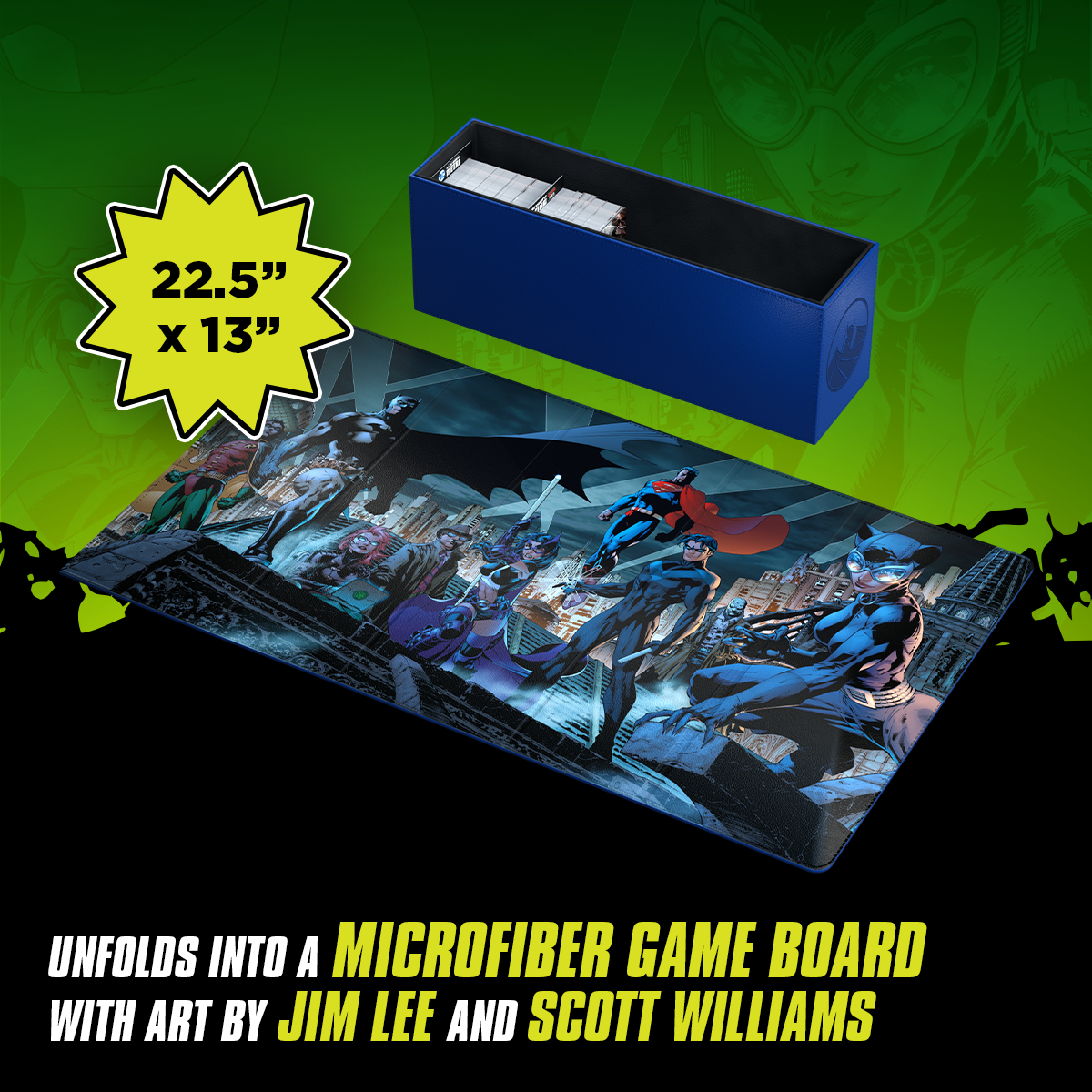 DC Comics Deck Building Game - Game Storage Travel Box - Cryptozoic Entertainment
