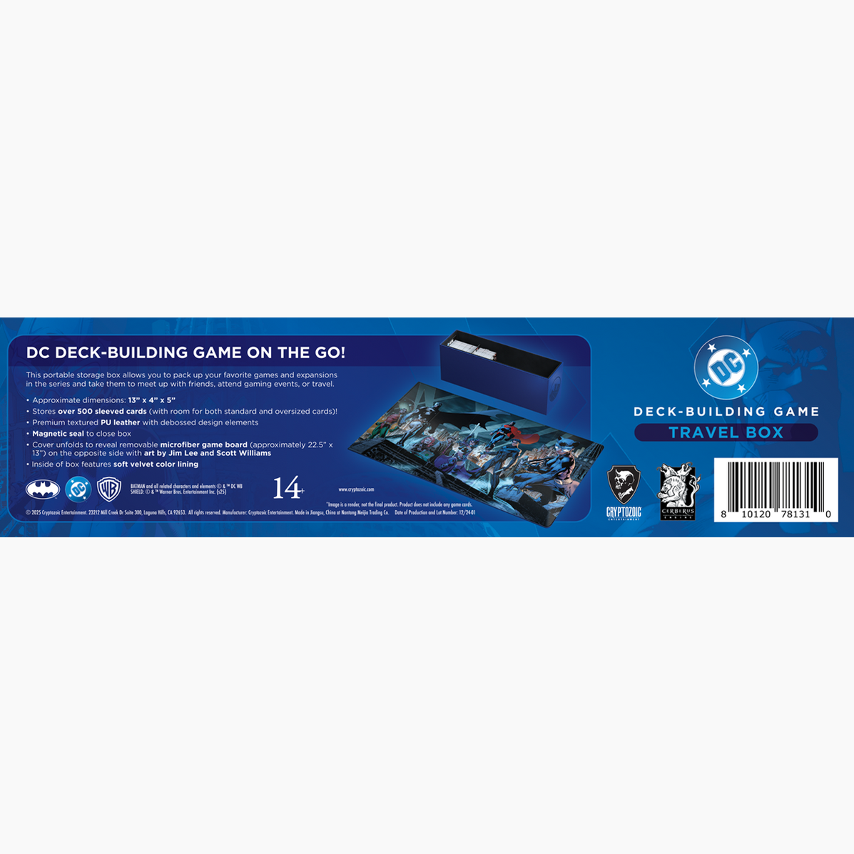 DC Comics Deck Building Game - Game Storage Travel Box - Cryptozoic Entertainment