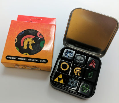 Iconic dice - 9X Iconic Themed D6 Dice - Legion Supplies